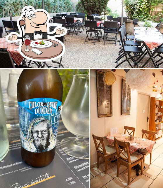 La Théière se distingue par sa table à manger et bière