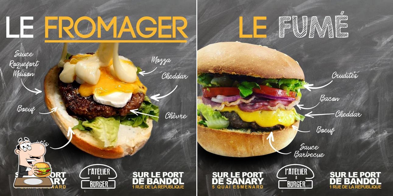 Les hamburgers de L'Atelier à Burger will conviendront différents goûts