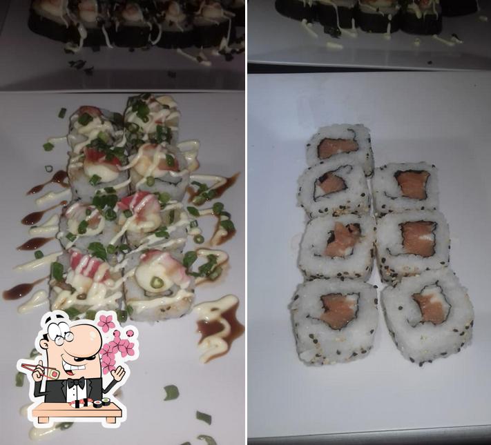 Escolha diversas opções de sushi