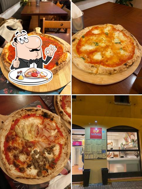 Order pizza at La Plaza Ravenna