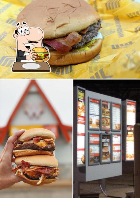 Order a burger at Whataburger
