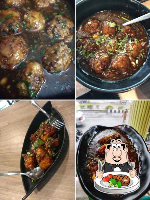 Get meat dishes at Oodles Noodles