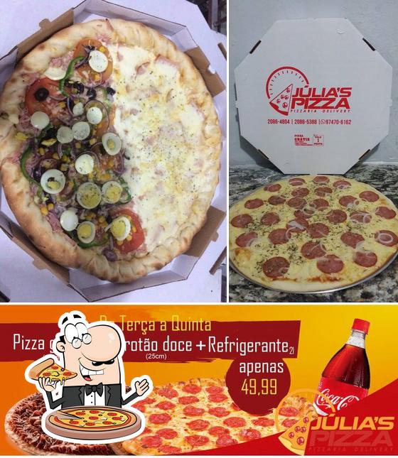 Peça diversos tipos de pizza