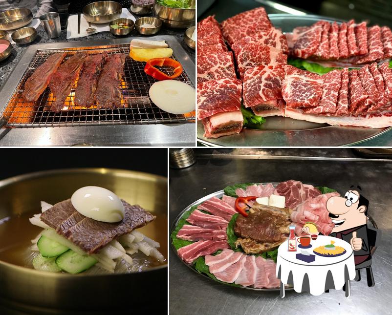 Try out a burger at Brothers Galbi(형제갈비)