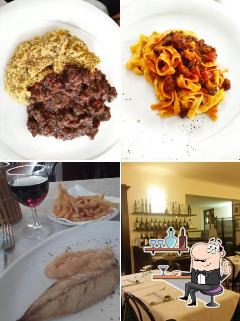 Tra le varie cose da Trattoria Grisu si possono trovare la interni e cibo