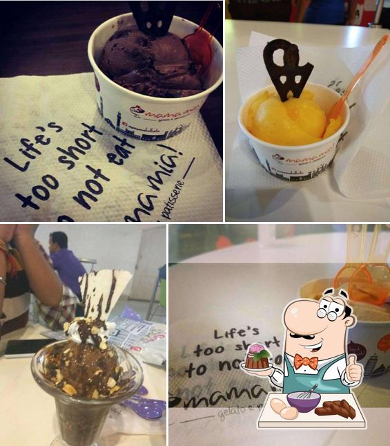 Mama Mia! provides a number of desserts