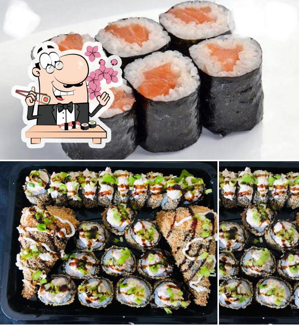 Prove diversas opções de sushi