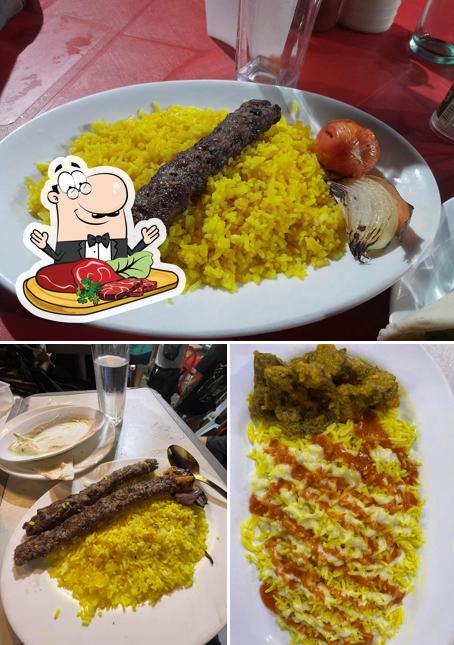 Order meat meals at Nahid's Shawarma