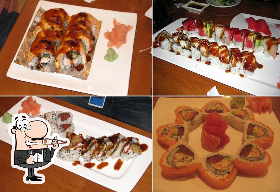 Sushi rolls are served at Sushi Blossom