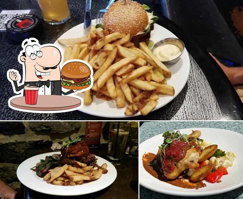 Get a burger at The Cheshire Cat Pub