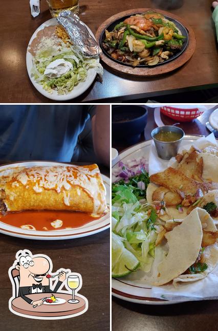 Food at El Patron Mexican Restaurant