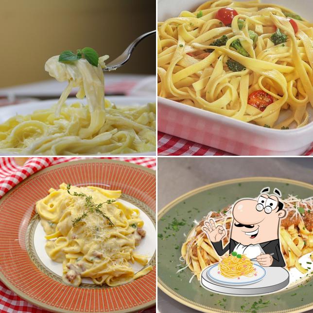 Espaguete carbonara em Zia Nina Cucina Italiana