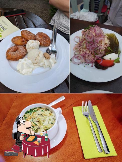 Bierbrunnen Baden-Baden, Inhaberin Tanja Zorn bietet eine Vielfalt von Süßspeisen