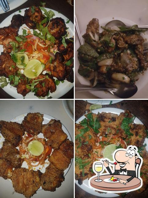 Food at LUCKY RESTAURANT AND BAR