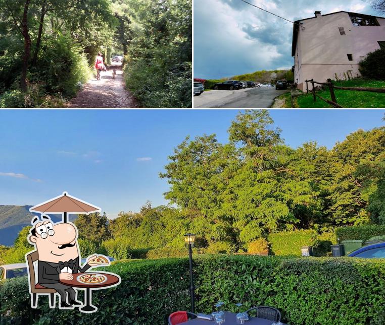 Goditi la vista dagli esterni di Trattoria Merlo