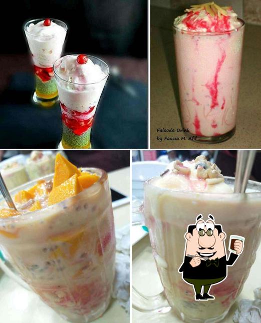 Enjoy a beverage at Falooda World