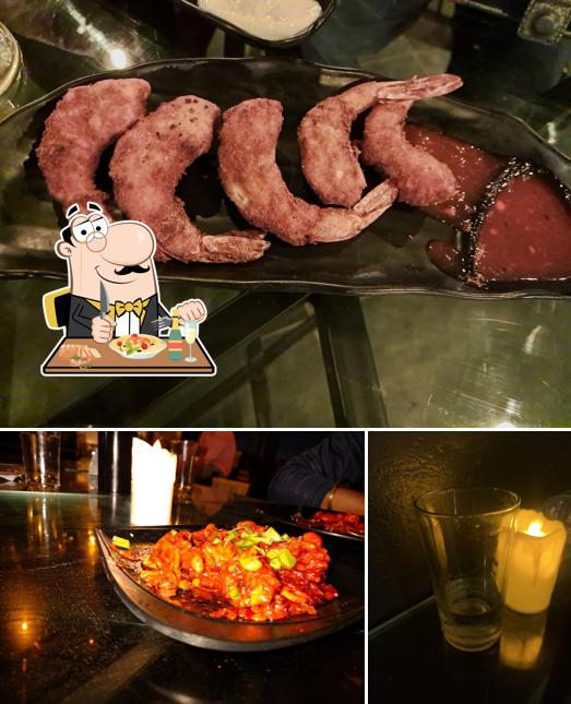 This is the image showing food and beverage at DTOP ROOFTOP RESTAURANT