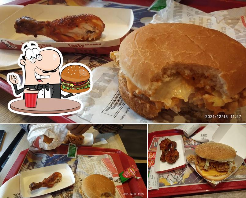Get a burger at KFC