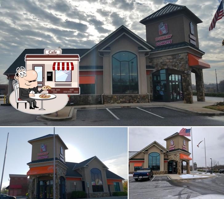 The exterior of Dunkin'
