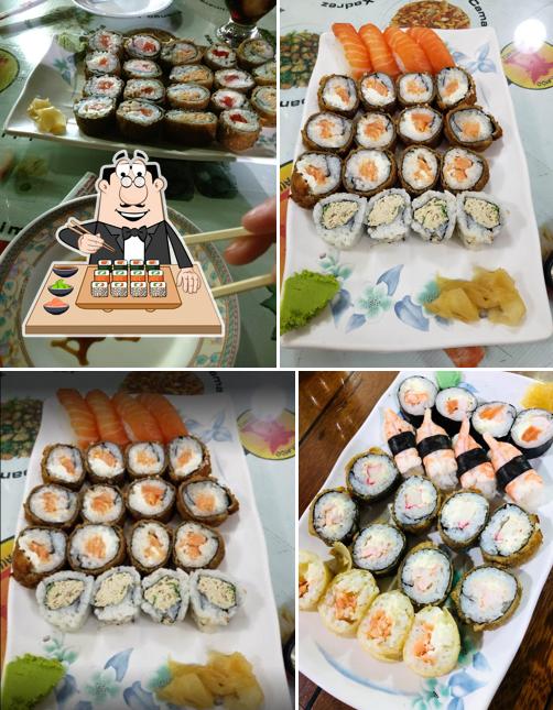 Escolha diversas opções de sushi