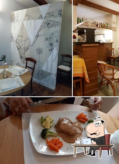 Voici l’image indiquant la intérieur et nourriture sur Ristorante Da Branin - La Casermetta