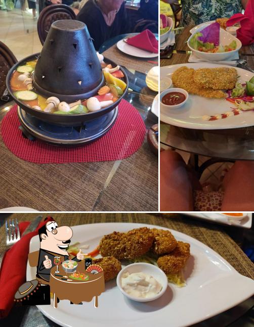 Comida en Charly’s Hot Stone Steak Hurghada