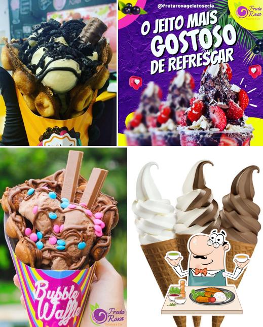 Sorvete em Fruta Roxa Gelatos e Cia