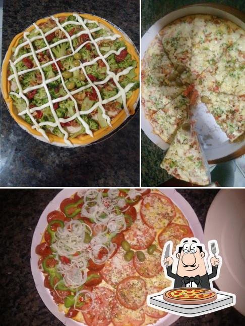 Consiga diferentes tipos de pizza