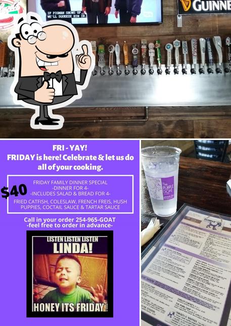 The Purple Goat in Stephenville Restaurant menu and reviews