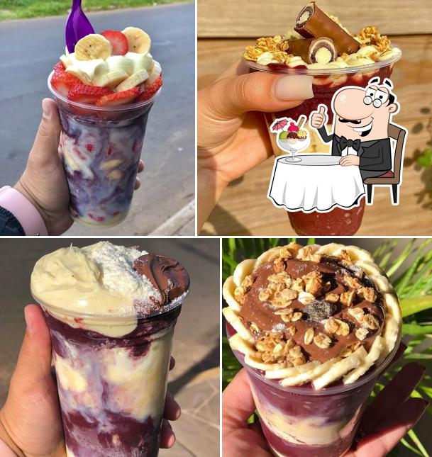 Açaí da Ly oferece uma escolha de pratos doces