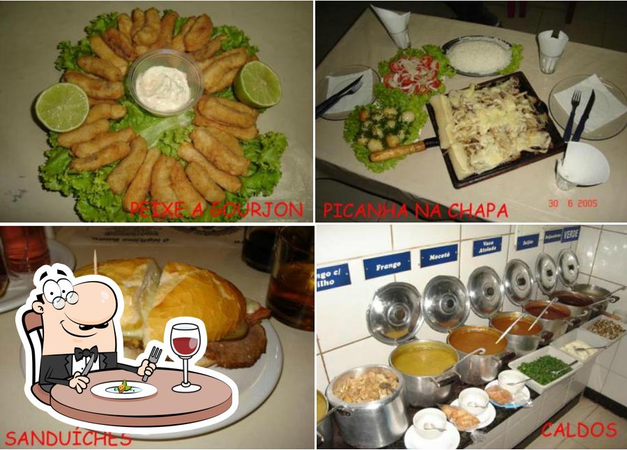 Platos en Cia do Caldo e Pizzaria