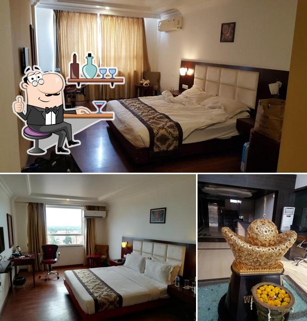 The interior of Clarks Inn Badami