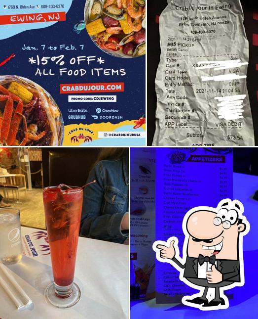Crab Du Jour Cajun Seafood & Bar in Ewing Township Restaurant menu