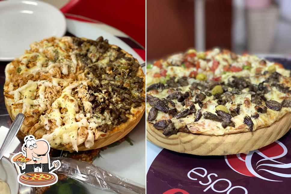 Experimente pizza no Espaço Café
