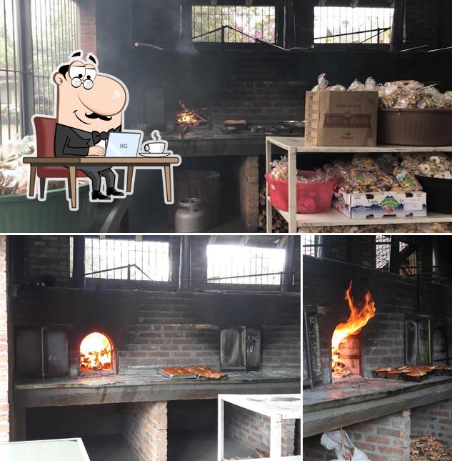 O interior do Fornos de Gramado