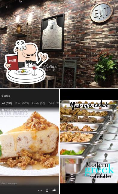Estas son las fotos donde puedes ver comida y interior en Modern Greek and Salad bar