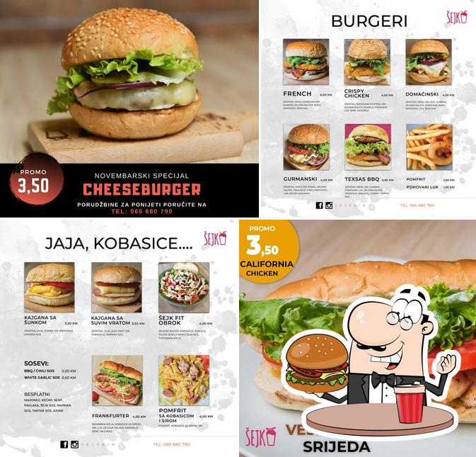 Commandez un hamburger à Šejk