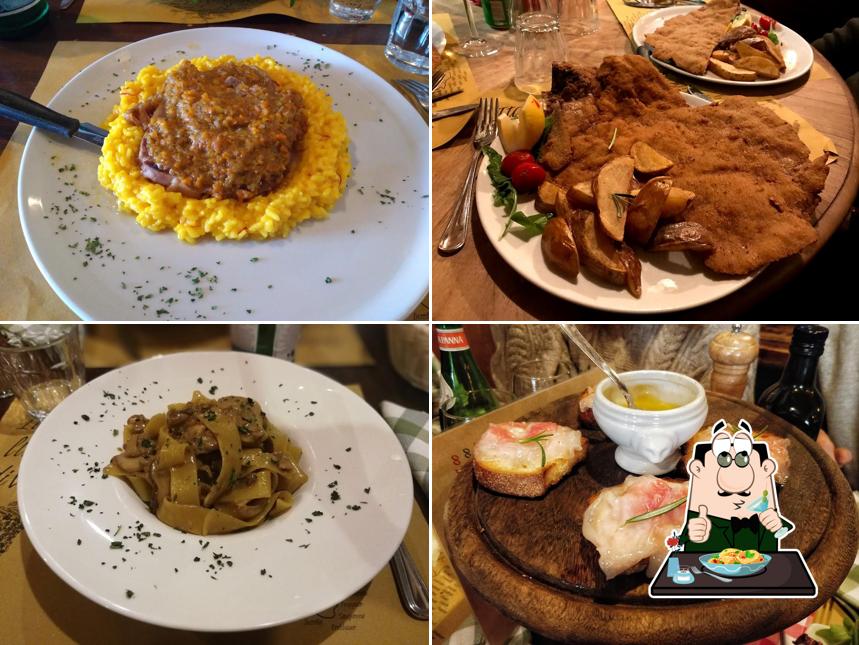 Platti al Trattoria "Amici Miei"