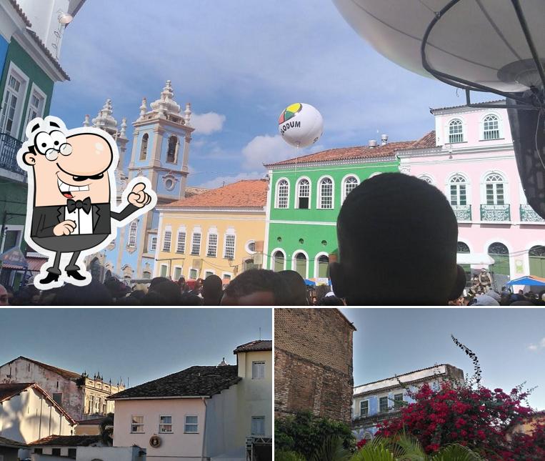 Você pode espairecer no na área externa do Largo Quincas Berro D'água