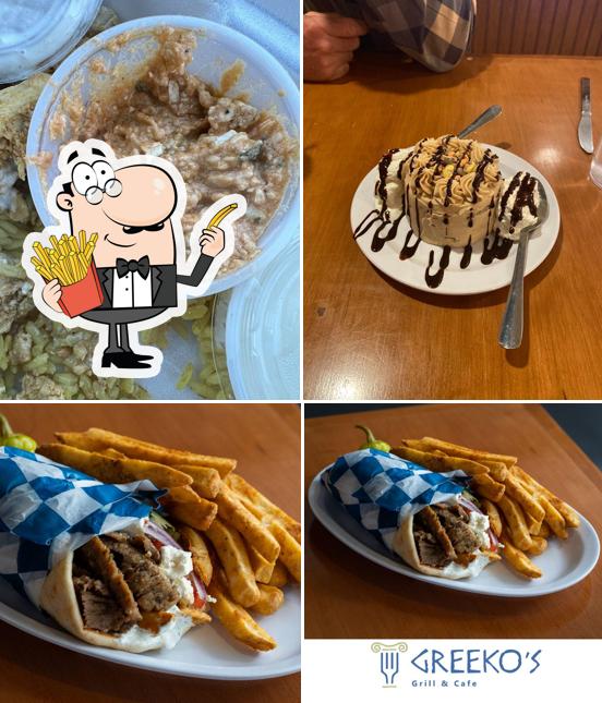 Order fries at Greeko’s Grill & Café