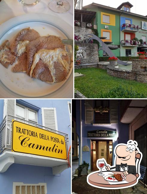Prenditi i un pasto a base di carne a Trattoria della Posta da Camulin