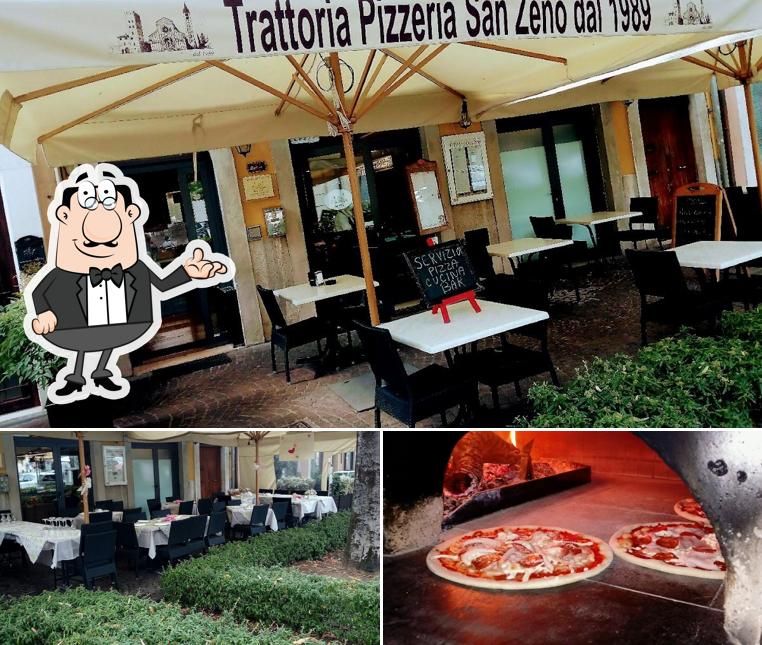 La immagine della interni e pizza di Trattoria Pizzeria San Zeno