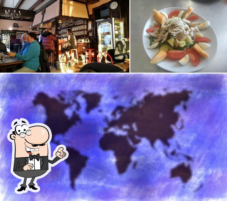 Parmi les diverses choses de la extérieur et la nourriture, une personne peut trouver sur Café Restaurant de la Gare