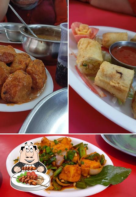 Food at New Indian & Chinese Corner