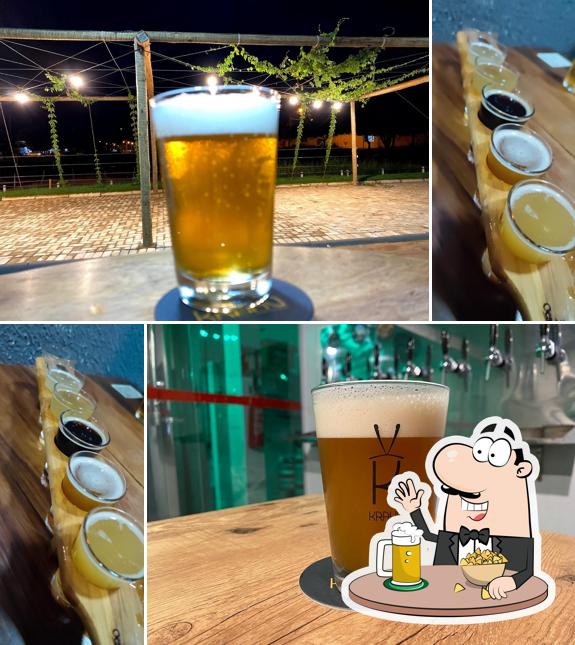 Cervejaria Krahö serve uma variedade de cervejas