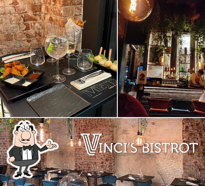 Gli interni di Vinci's Bistrot Ristorante e Cocktail Bar Milano