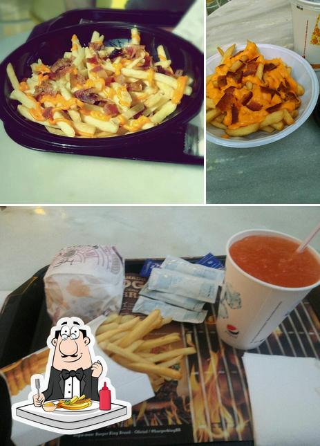 Peça cbatatas fritas francesas no Burger King