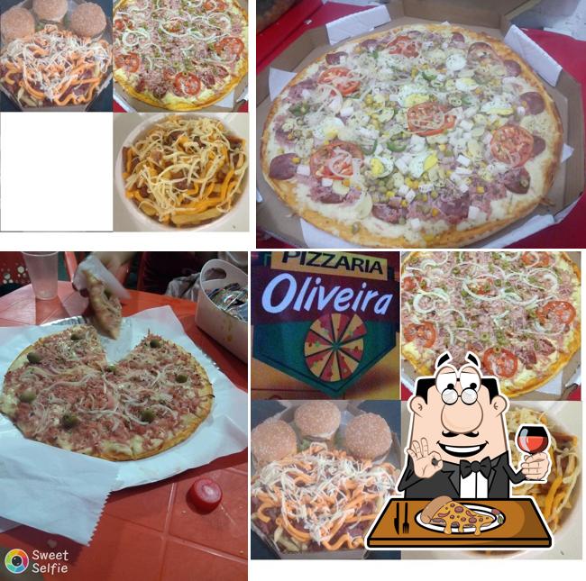 Consiga pizza no Pizzaria Oliveira