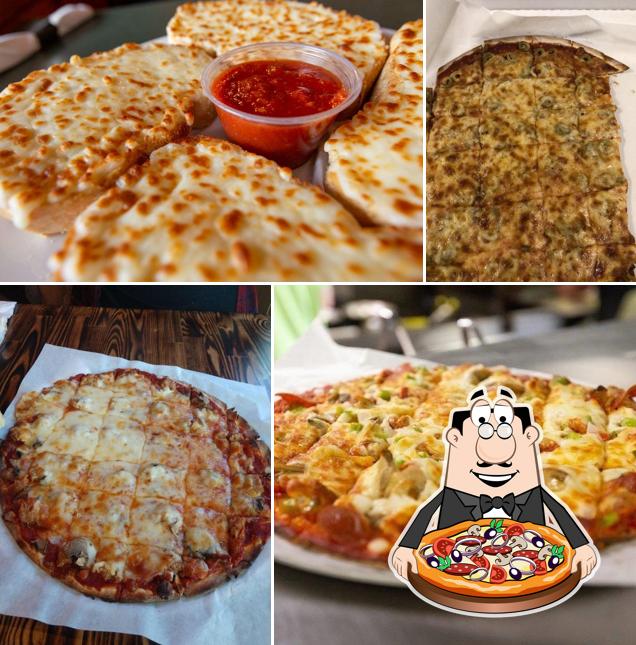 Try out pizza at Carbone's Bar & Grill