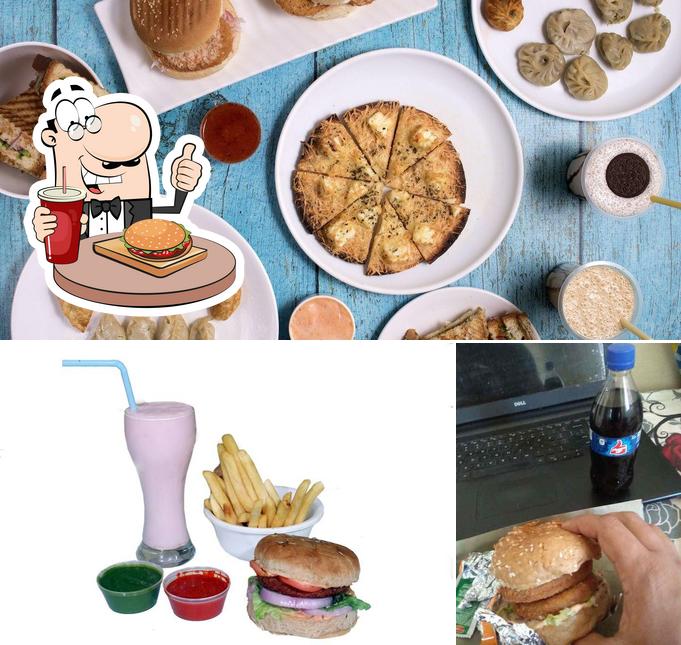 Get a burger at Cafe Foodie